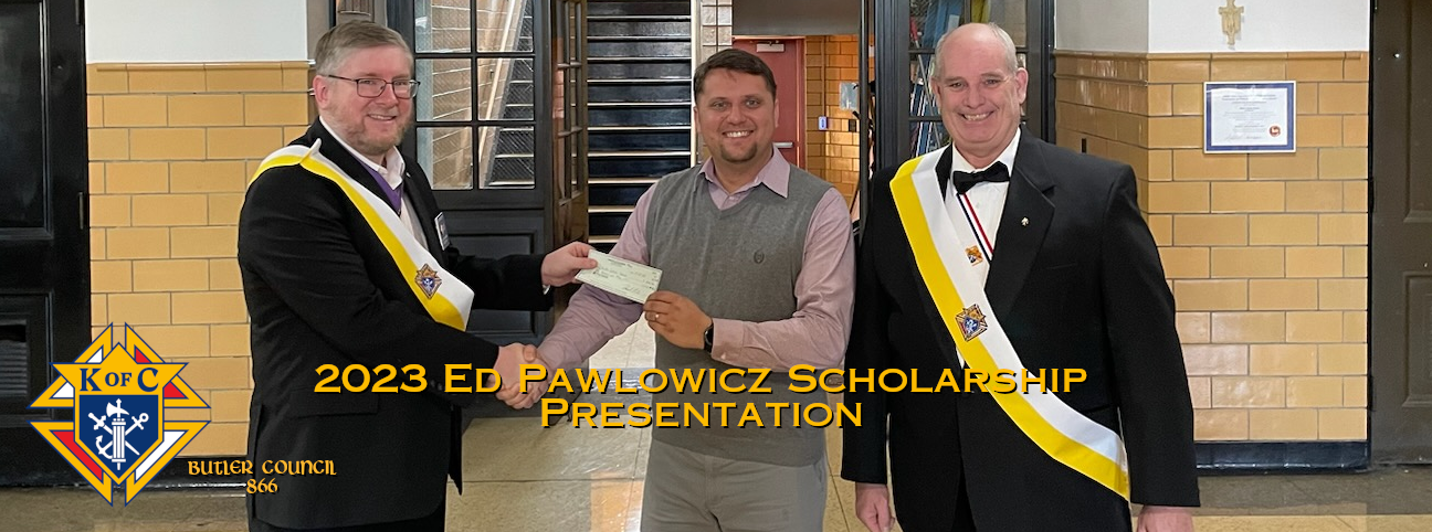 Pawlowicz Scholarship Award to Butler Catholic School